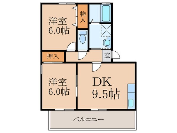 メルベーユ前田の物件間取画像